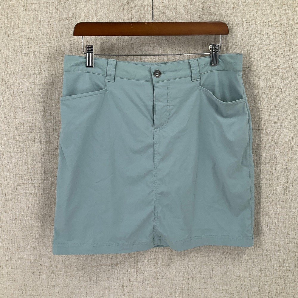 Eddie Bauer Travex Skort Women 6 Green Outdoor Hiking Athletic Minimalist